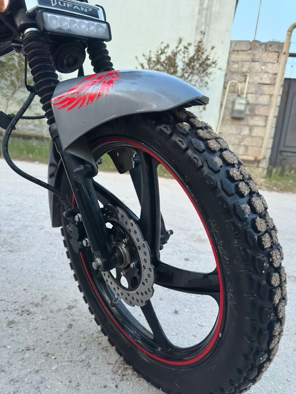 Satılır 850 AZN Moped/motosklet M50 - Rəng: boz-qara, qırmızı xətt — Avto, Digah (7)