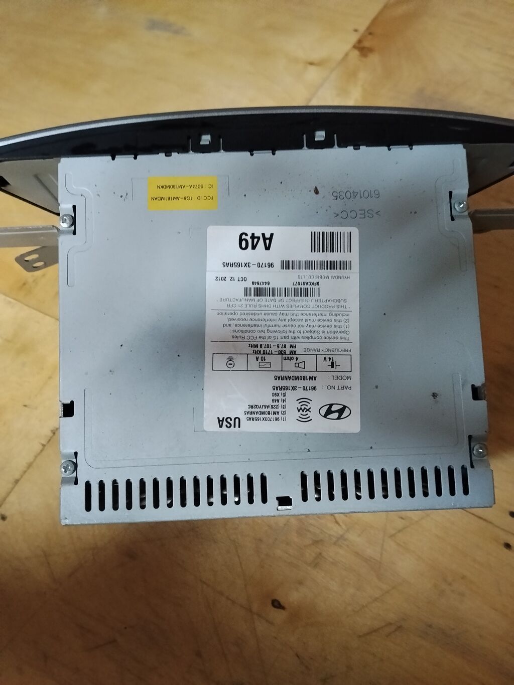 Hyundai elantra 2012 model orginal maqintafon təp-təzə islənilmiyib — Elektronika, Mehdiabad (3)
