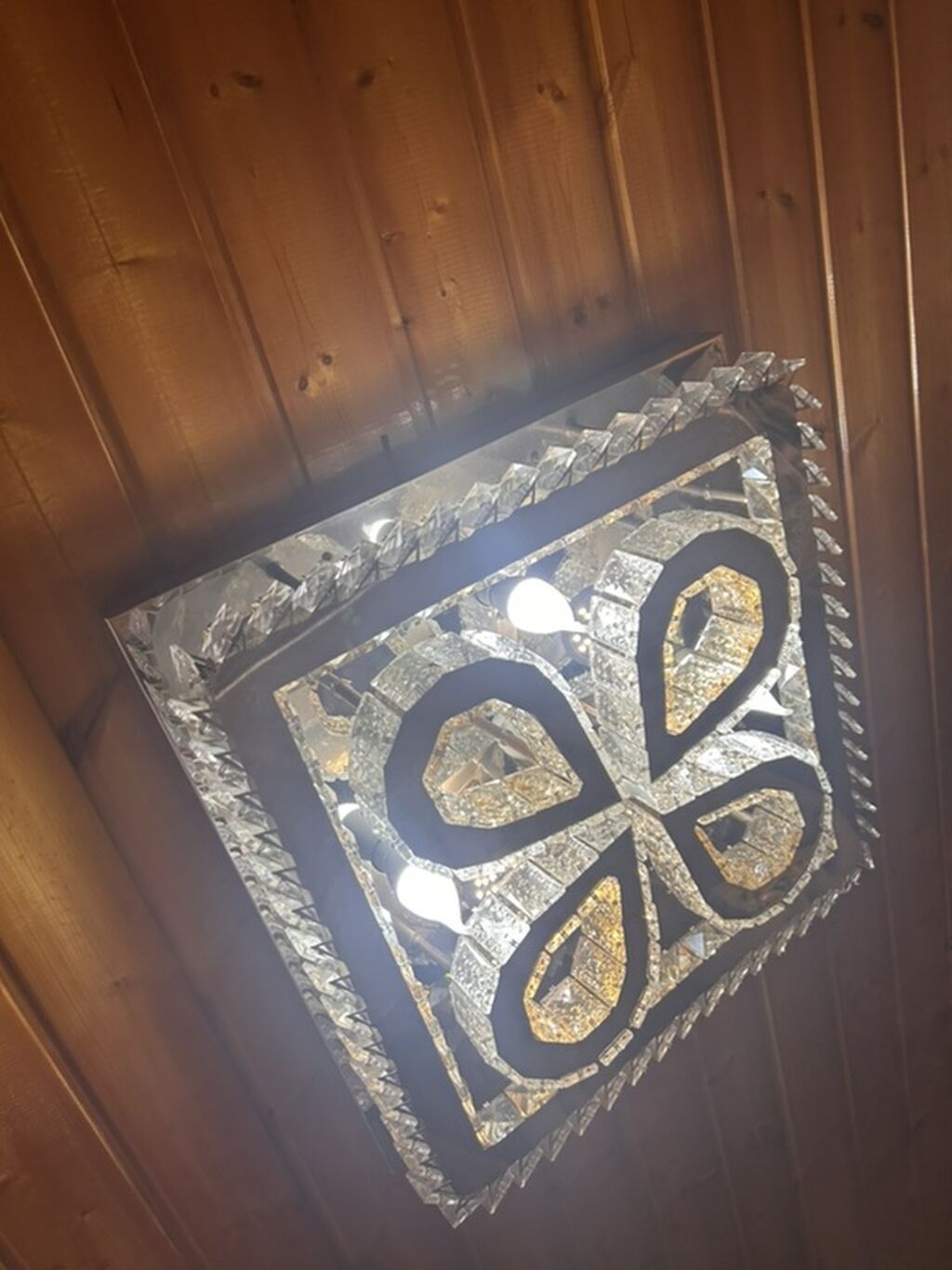 Çılçıraq, 4 lampa, Xrustal — İşıqlandırma, Lənkəran (2)
