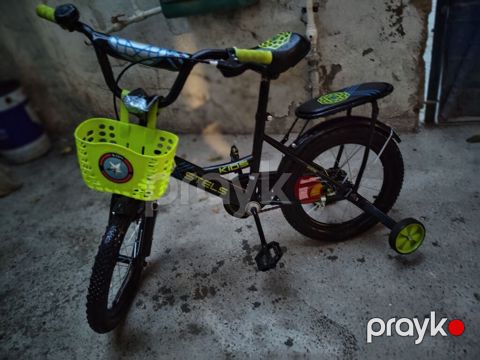 Uşaq velosipedi – Stels Kids - Təkər ölçüsü: təxminən 16 - Rəng: qara — Digah