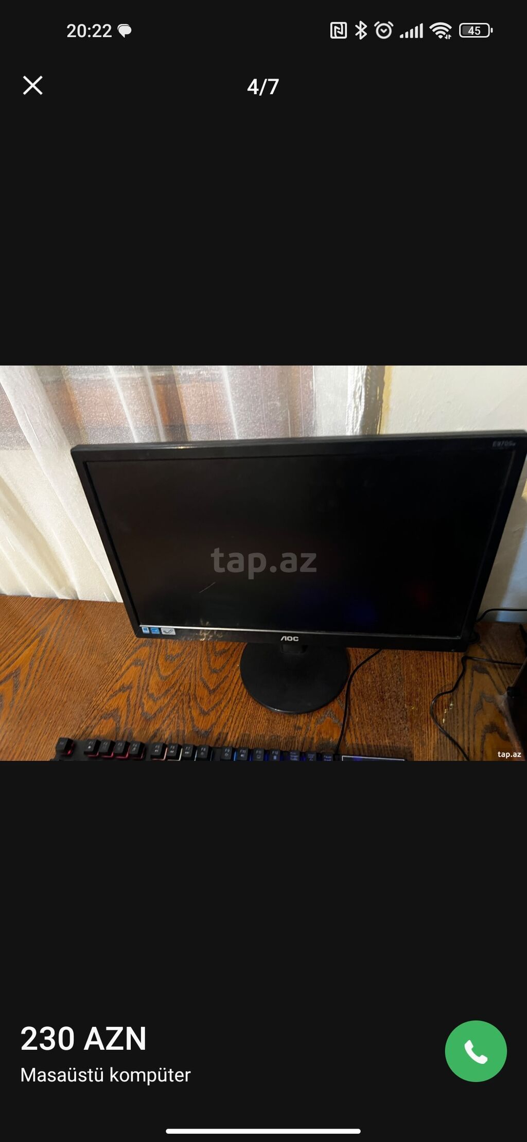Masaüstü kompüter seti I3 2100 4gb ram gt 220 1gb 450w qida bloku — Elektronika, Digah (4)