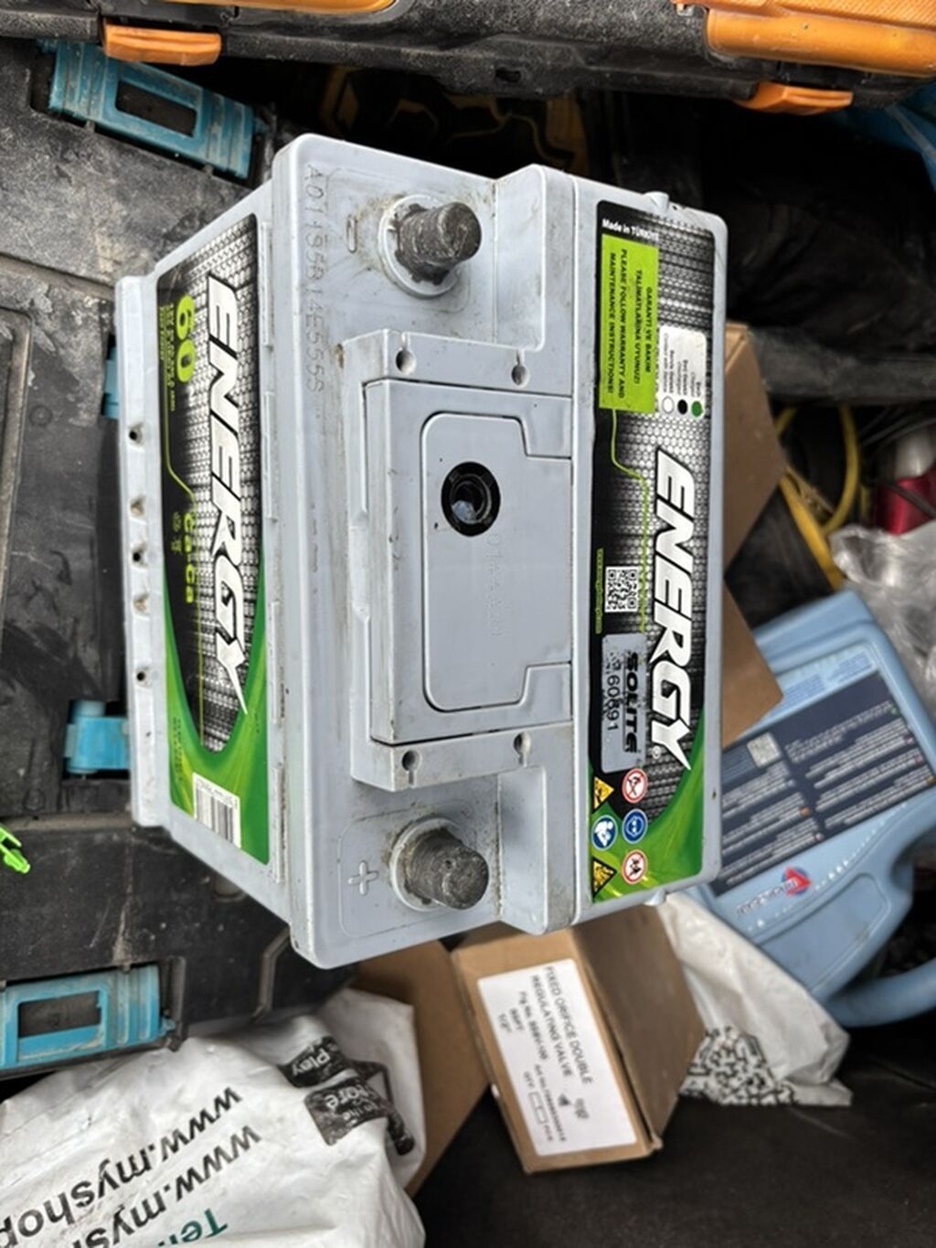 Energy avtomobil akkumulyatoru - Tutum: 60 Ah - Gərginlik: 12V — Akkumulyatorlar, Bakı (2)
