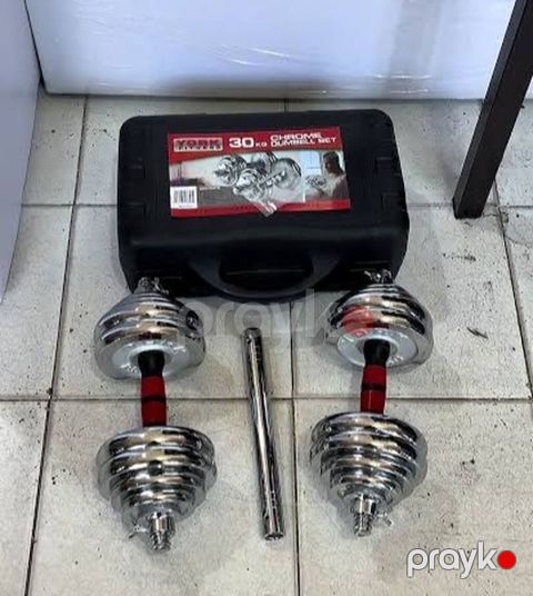 Məhsul: York Fitness 30 kq Chrome Dumbbell Set - Xrom örtüklü dəmir — Bakı