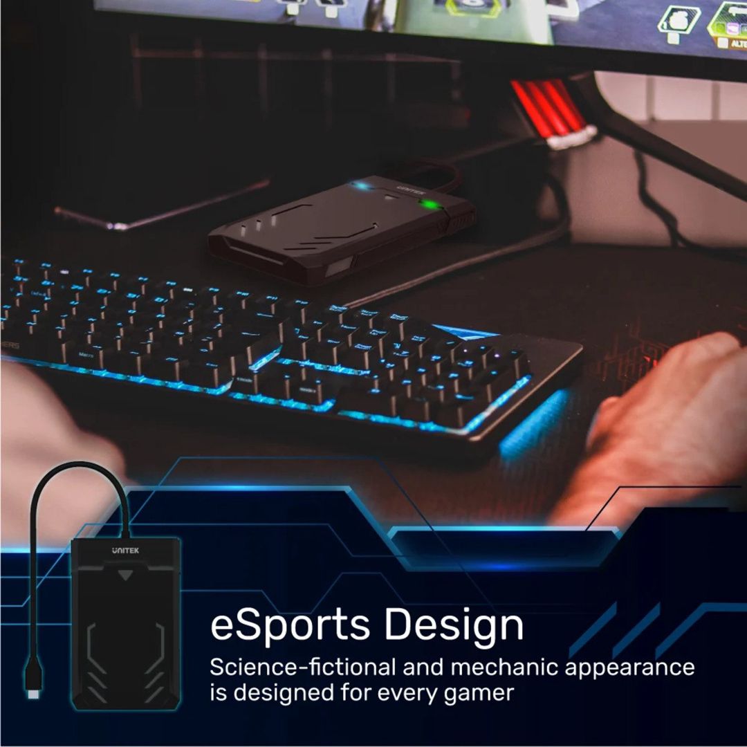 Unitek DiskGuard Raiden — 2.5 Hdd/ssd üçün Usb-c to Sata III xarici disk korpusu — Elektronika, Bakı (7)