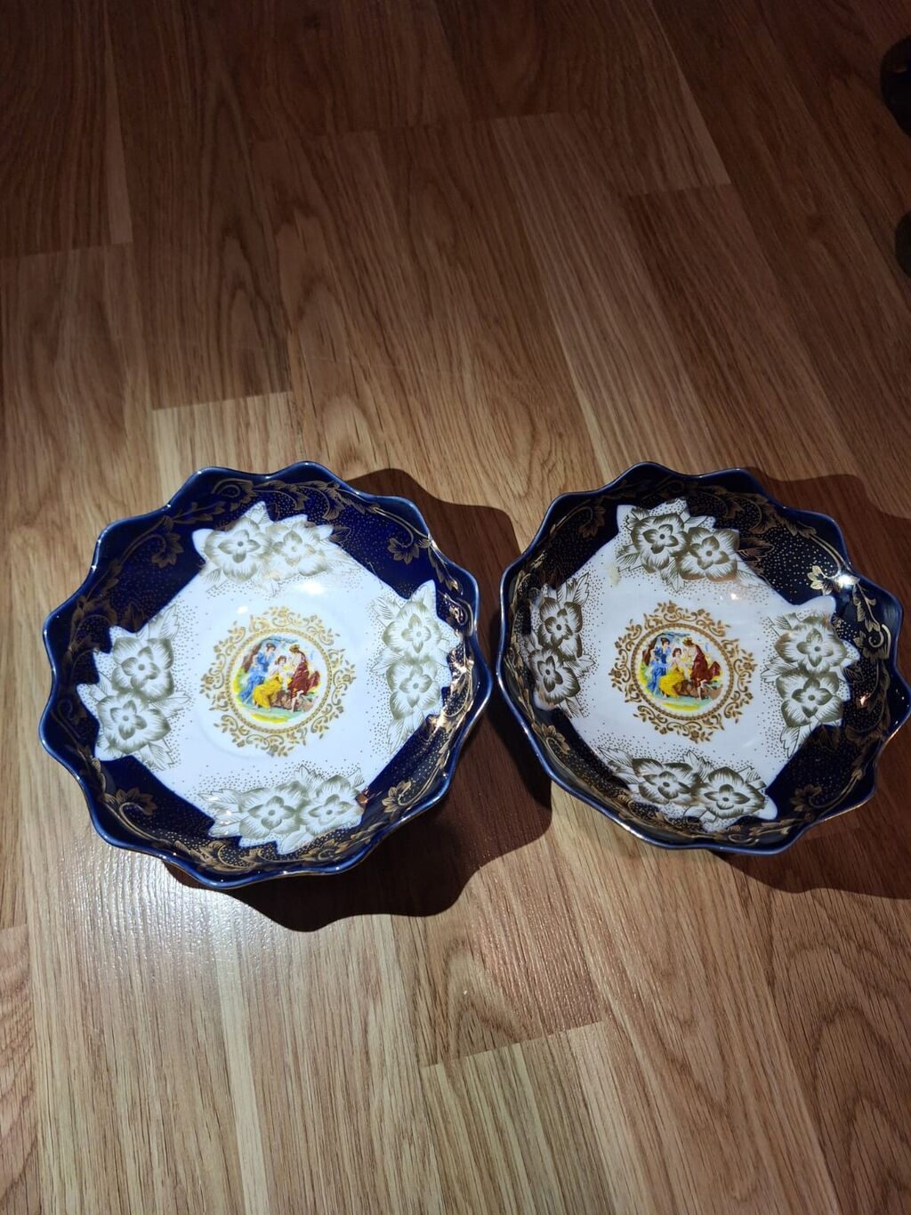 Çay dəsti, rəng - Göy, Farfor, Çexiya — Çaynikler və qəhvə qabları, Bakı (6)