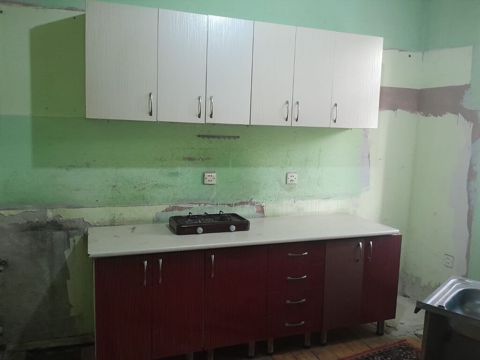 Mətbəx mebel dəsti - Yuxarı dolablar: 5 bölməli, ağ rəngli — Bakı