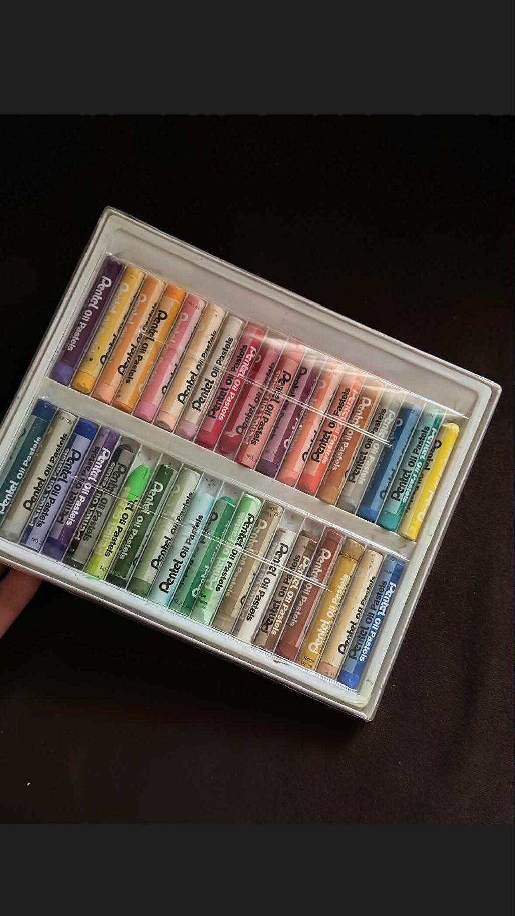 Pentel Arts yağlı pastellər – 36 rəngli dəst 1 dəfə istifadə edilib — Yastıqlar, Bakı (2)