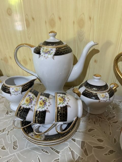 Çay dəsti, rəng - Ağ, Farfor — Digah