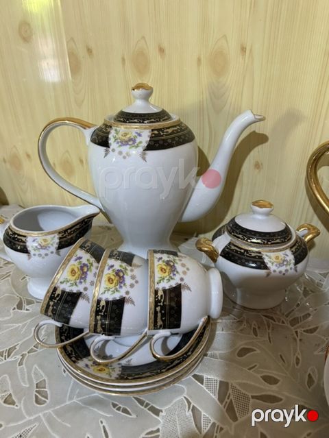 Çay dəsti, rəng - Ağ, Farfor