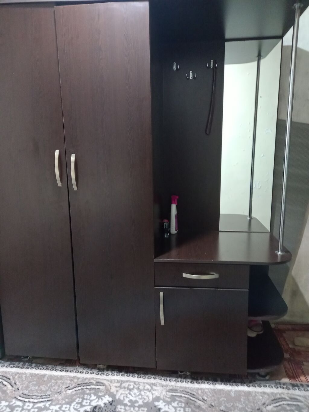 Qapıdaxili dəhliz üçün funksional dolab-komod dəsti - Material: tünd — Xol üçün, Bakı (3)