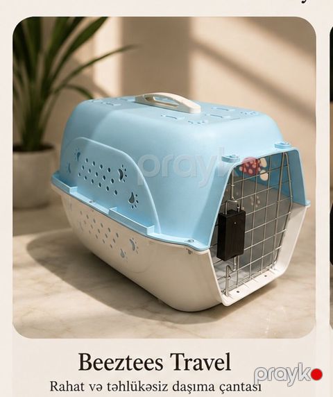 Beeztees Travel ev heyvanı daşıma çantası Rahat və təhlükəsiz daşınma — Bakı