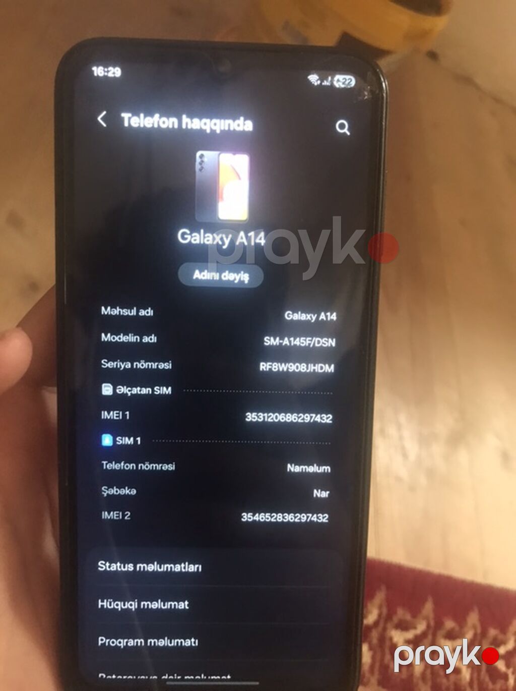 Samsung Galaxy A14, rəng - Qara, Qırıq — Samsung, Pirəkəşkül (5)
