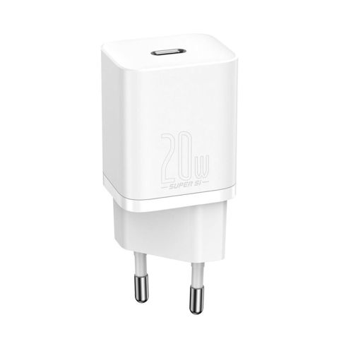 Charger 1 Usb-c 20W Baseus Si Quick White — Bakı