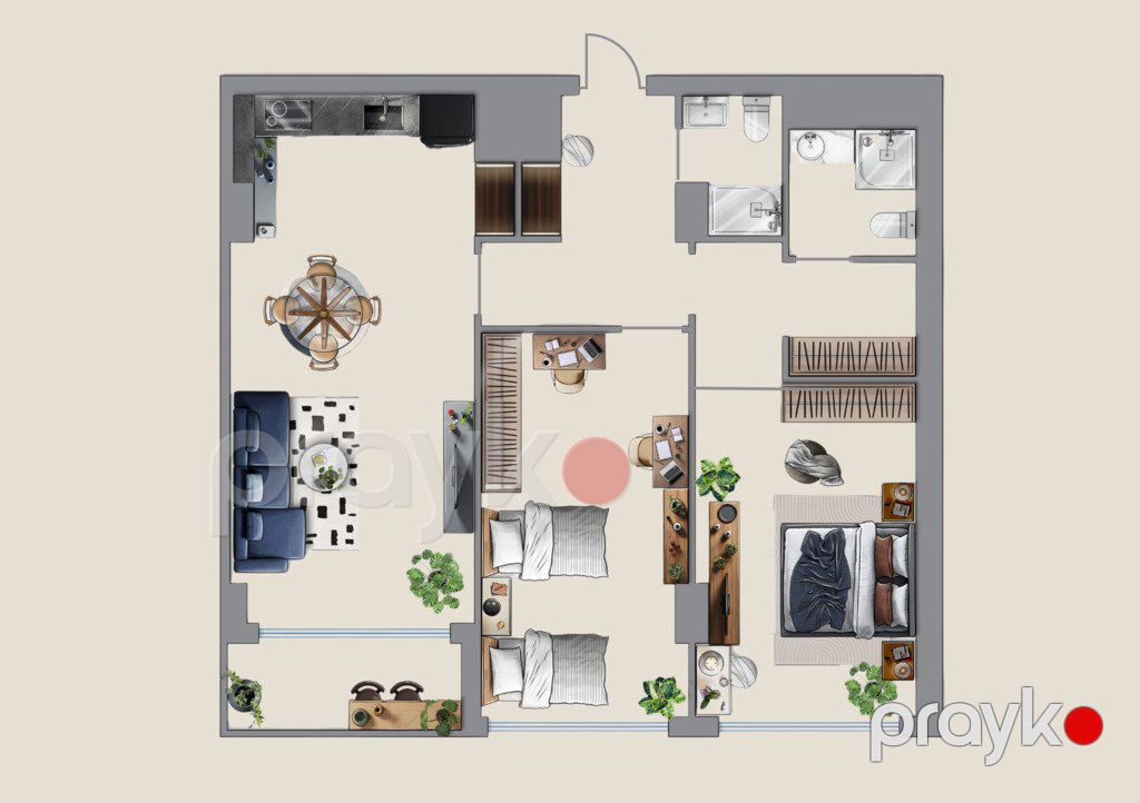 Satılır 3 otaqlı yeni tikili 114.9 m² — Mənzil, Bakı (2)