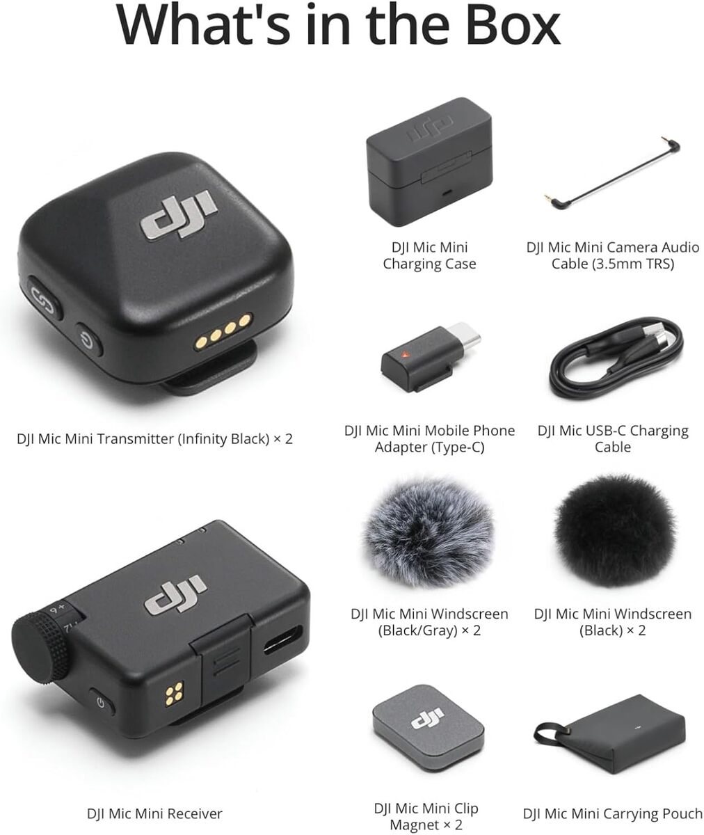 DJI Mic Mini (2TX +1RX+ Charging Case) — Elektronika, Bakı (8)