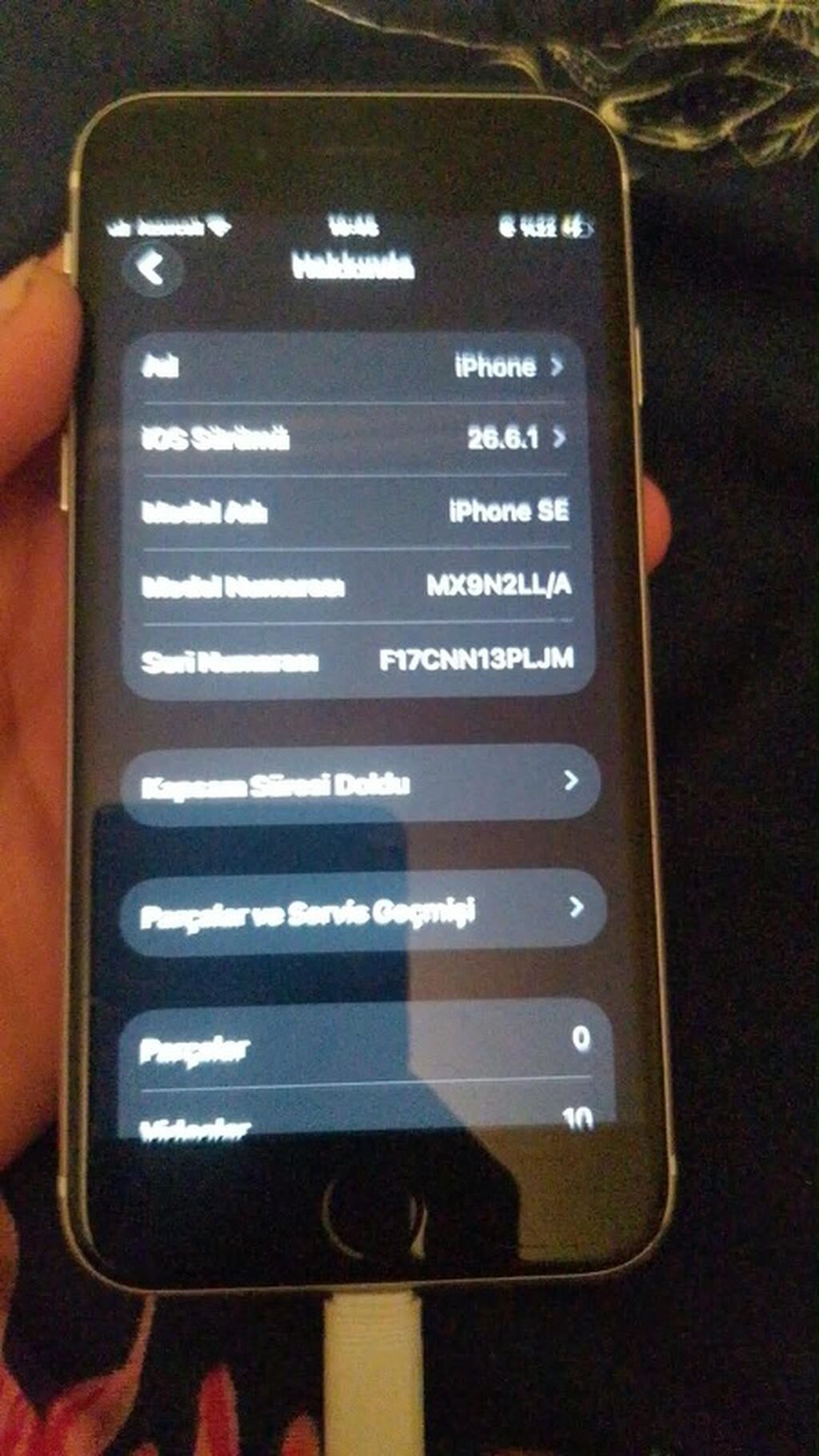 iPhone SE 2020, 64 GB, Ağ, Arxada Sınıq — Apple iPhone, Saatlı (5)