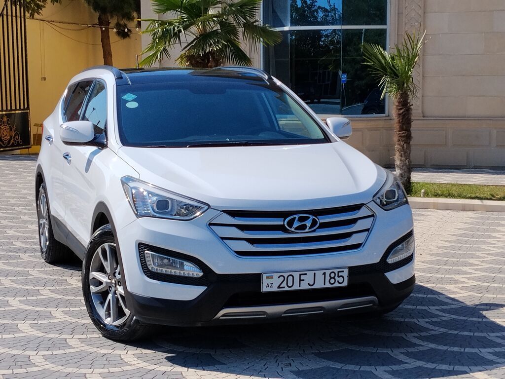 Hyundai Santa Fe – ağ kuzovlu, şəhər və uzun yola uyğun komfortlu — Avto, Samux (10)