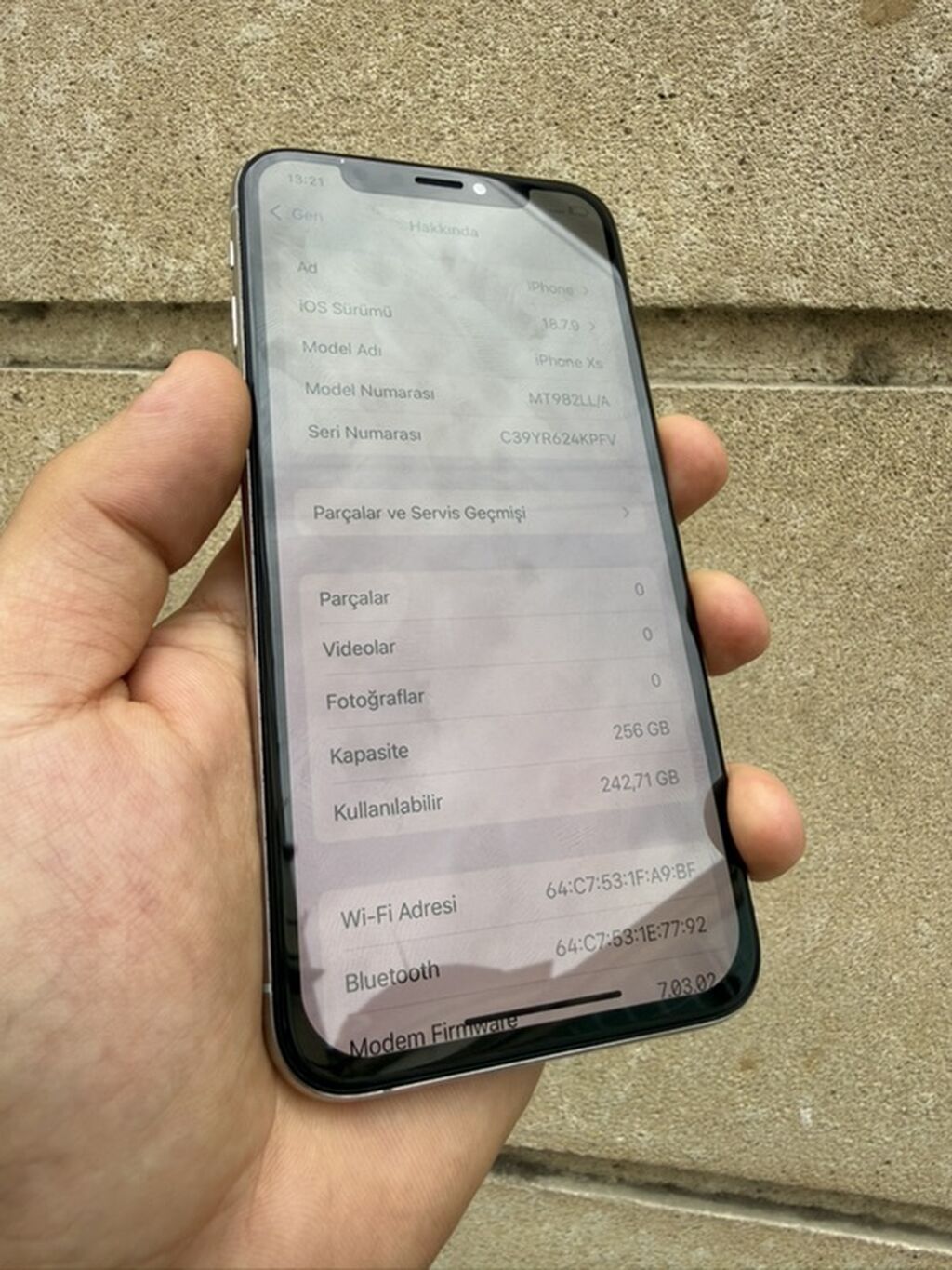IPhone Xs, 256 GB, Gümüşü, Face ID — Apple iPhone, Gəncə (7)