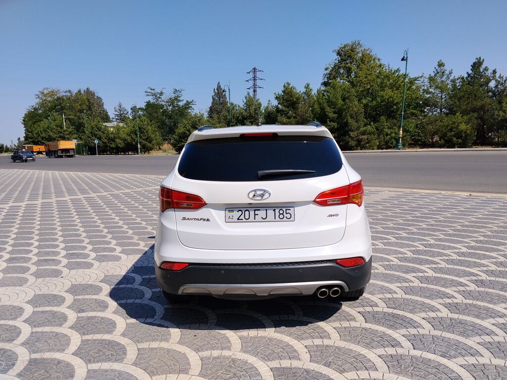 Hyundai Santa Fe – ağ kuzovlu, şəhər və uzun yola uyğun komfortlu — Avto, Samux (6)