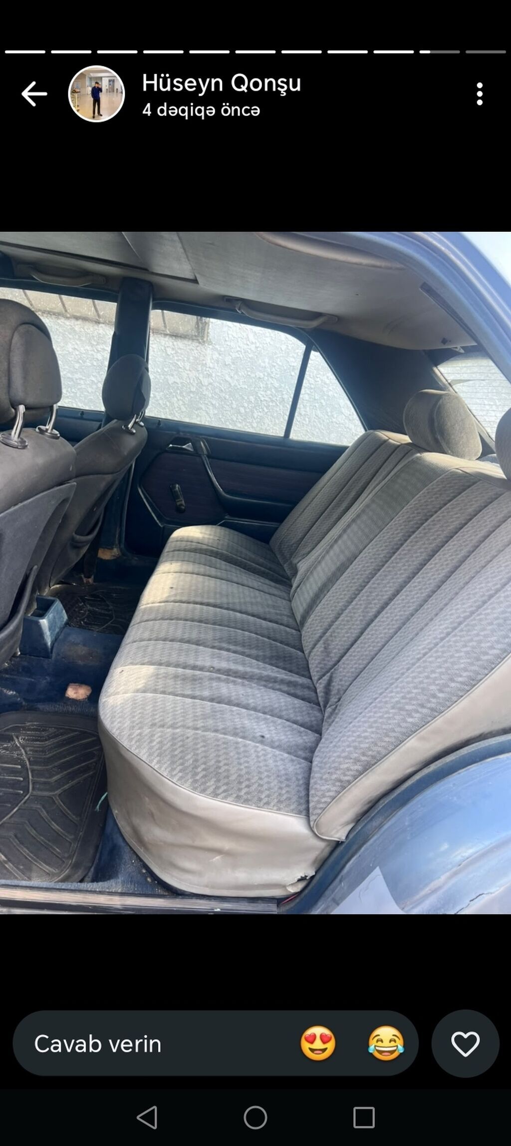 Mercedes-Benz 250D sedan - Kuzov: W124, 4 qapı, boz rəng - Yanacaq — Avto, Digah (4)