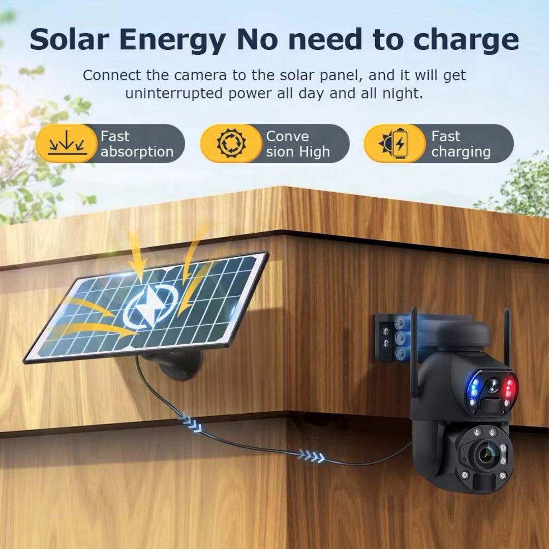 UBox 6MP Solar 4G Kamera — Təhlükəsizlik sistemləri, Bakı (4)