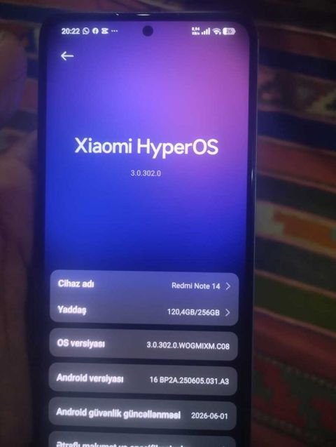 Xiaomi Redmi Note 14 Ocean Blue 256GB/8GB — Şabran