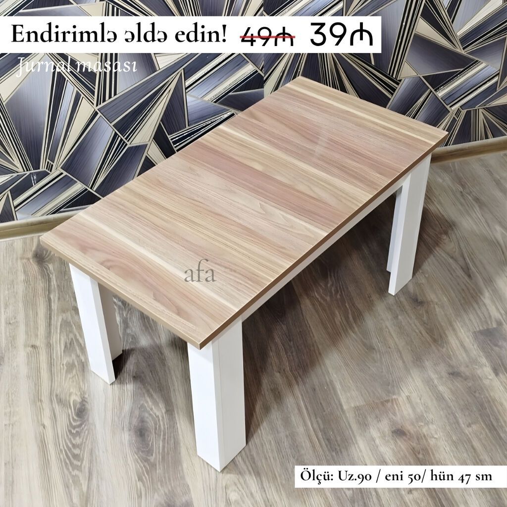 Jurnal masalari Yeni və sifarişlə. Qiymət 50₼ Ölçü :90x50/50 — Masalar, Bakı (3)