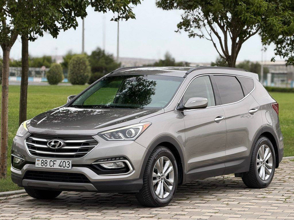 Hyundai Santa Fe, 2.0 L, 2018 il, 35 000 km — Avtomobillər, Bakı (3)