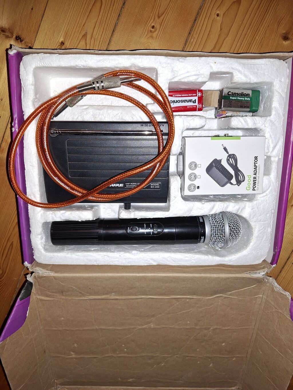 Shure SH-200 simsiz mikrofon sistemi Komplekt: - Simsiz əl mikrofonu — Elektronika, Digah (3)