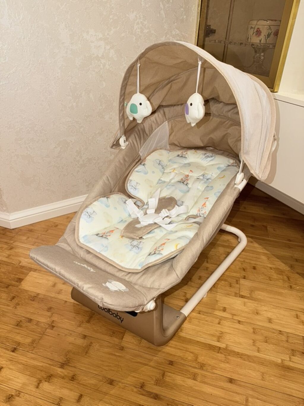 Oğlan və qız üçün, Yeni, Beşik, Dəst ilə, Matras ilə, Yellənmə mexanizmi ilə — Mebel, Bakı (2)