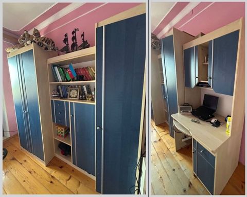 L / gənc otağı üçün dolab, kitab dolabı, yazı masası hamısı birlikdə — Bakı