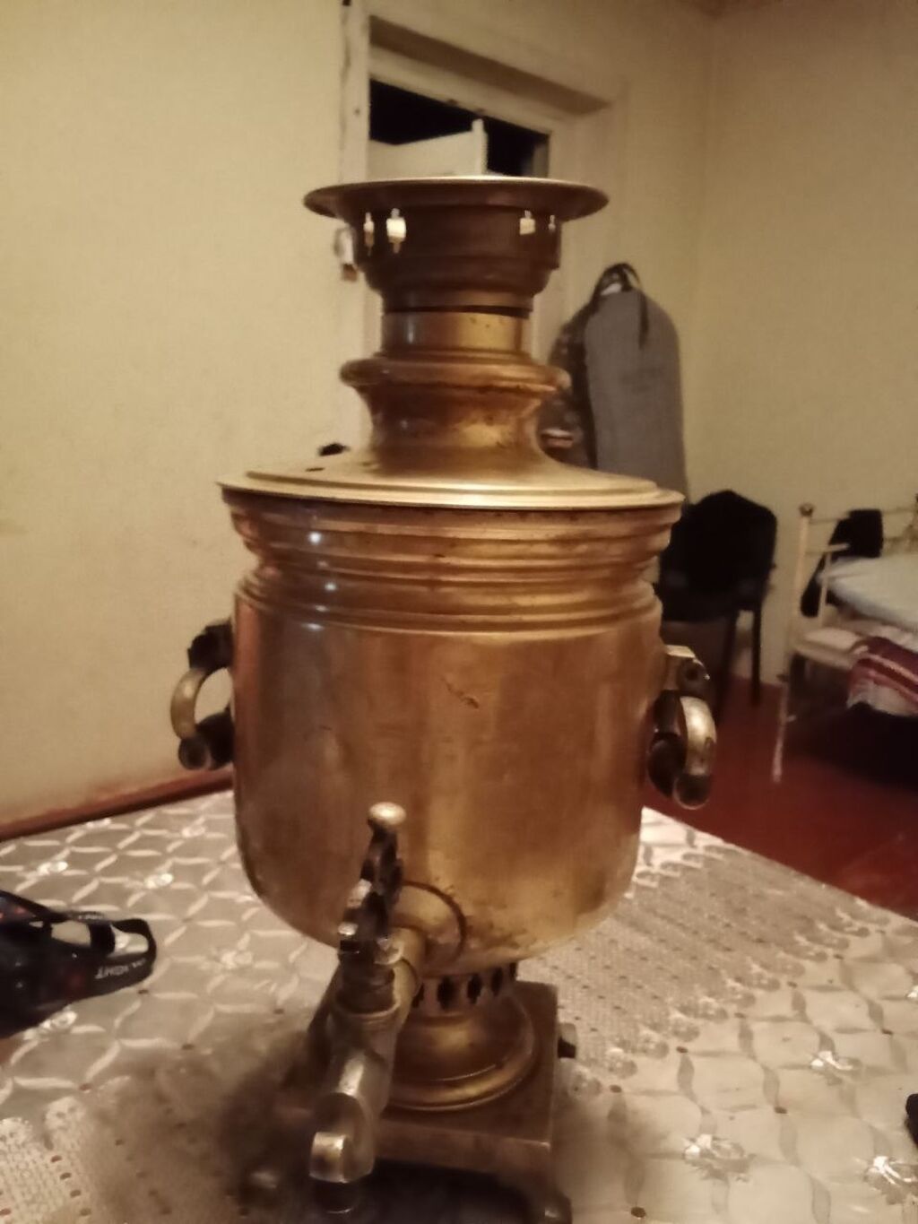 Qədim samovar, 1800 il, Mis, Vəziyyəti: Yaxşı — İdman, hobi, istirahət, Goranboy (3)