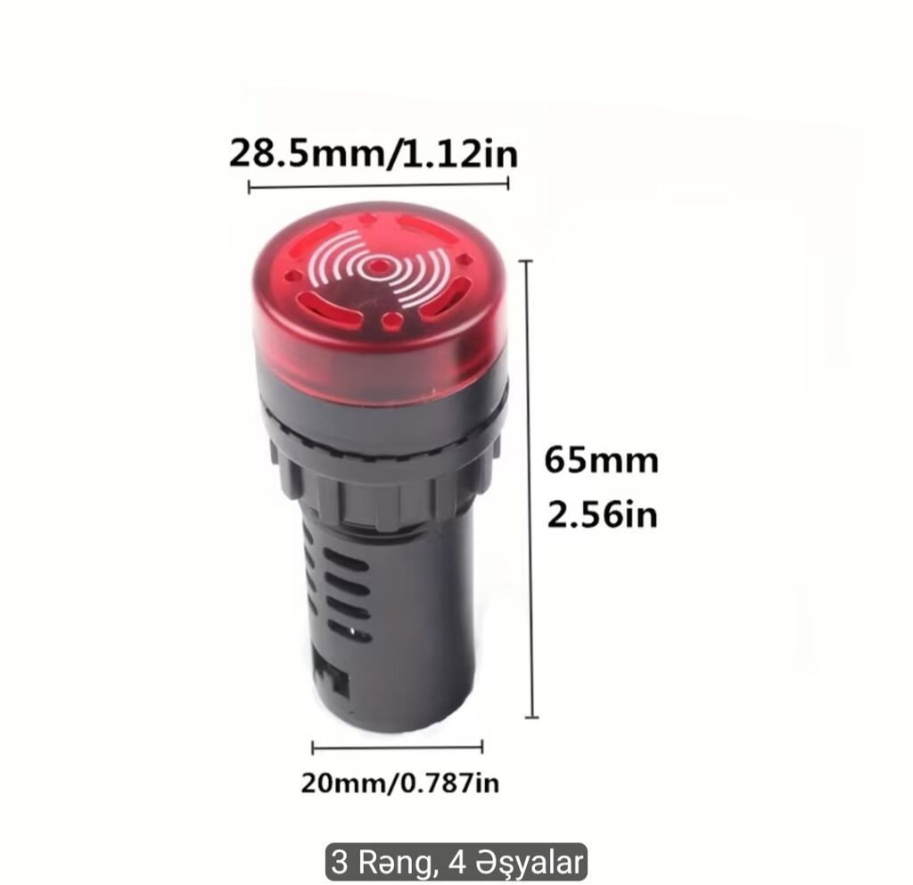 Məhsul: AD16-22SM LED işıqlı səsli xəbərdarlıq indikatoru (Flash — Alətlər, Biləsuvar (5)
