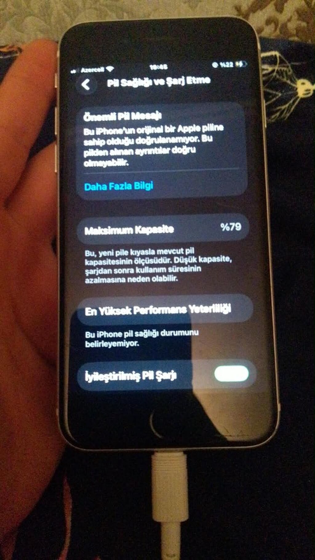 iPhone SE 2020, 64 GB, Ağ, Arxada Sınıq — Apple iPhone, Saatlı (2)