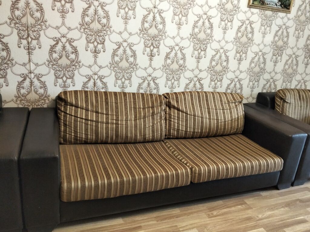 Kombinasiya dəsti – 3 nəfərlik divan + 2 ədəd kreslo - Dizayn: Müasir — Mebel, Bakı (3)