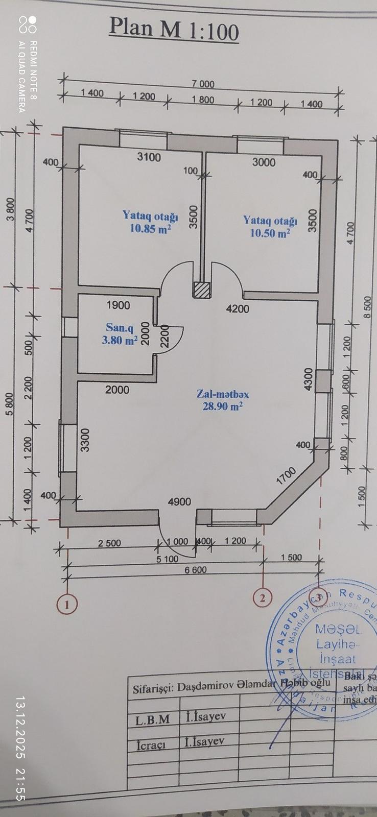 Satılır 3 otaqlı həyət evi/bağ evi 70 m² — Ev, villa, Bakı (7)