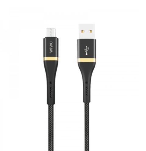 Wiwu USB Micro Kabel 1.2M Elıte ED-102 Black — Smartphone Accessories