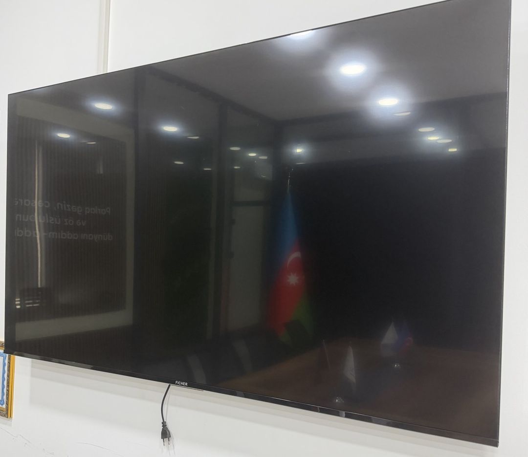 Fıcher 65” (165 sm) 4K Smart TV — Satılır Televizor ofis üçün alınmışdır və yalnız konfrans — Elektronika, Bakı (2)