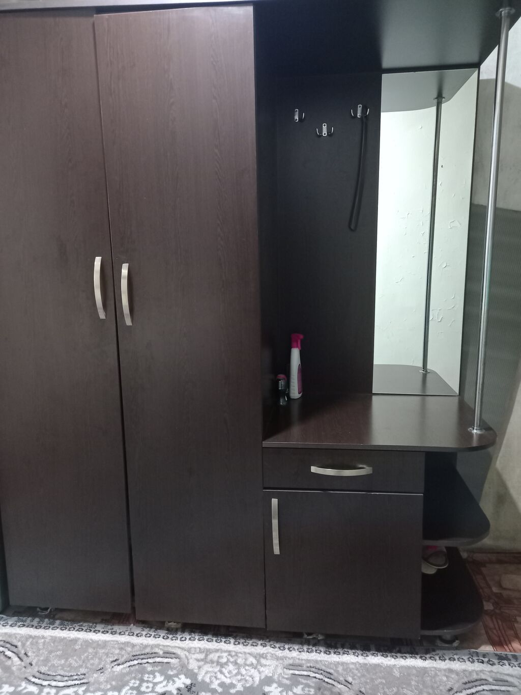 Qapıdaxili dəhliz üçün funksional dolab-komod dəsti - Material: tünd — Xol üçün, Bakı (2)