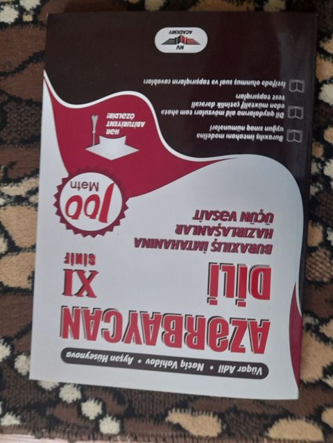 Məhsul: “Azərbaycan Dili – XI sinif üçün” (test toplusu/vəsait) Nəşr — Bakı
