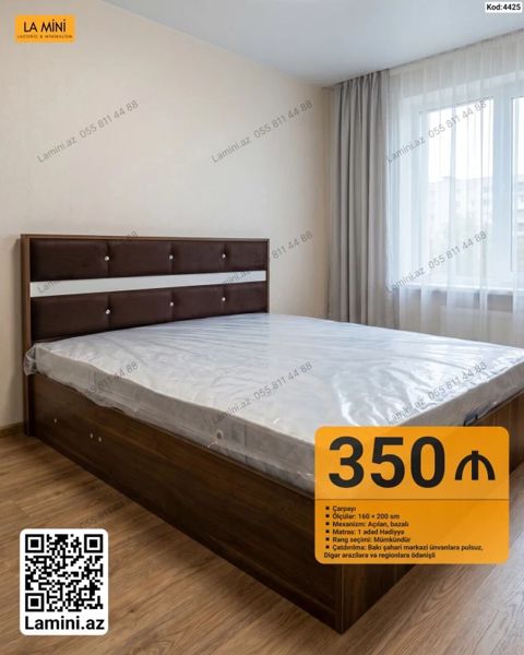 LA Mını çarpayı - Ölçü: 160 200 sm - Mexanizm: açılan, bazalı — Bakı