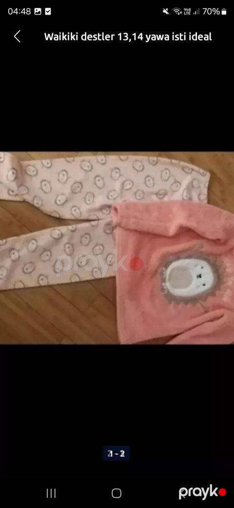 Waikiki uşaq-gənc geyim dəstləri (13-14 yaş) - İsti, qışlıq pijama