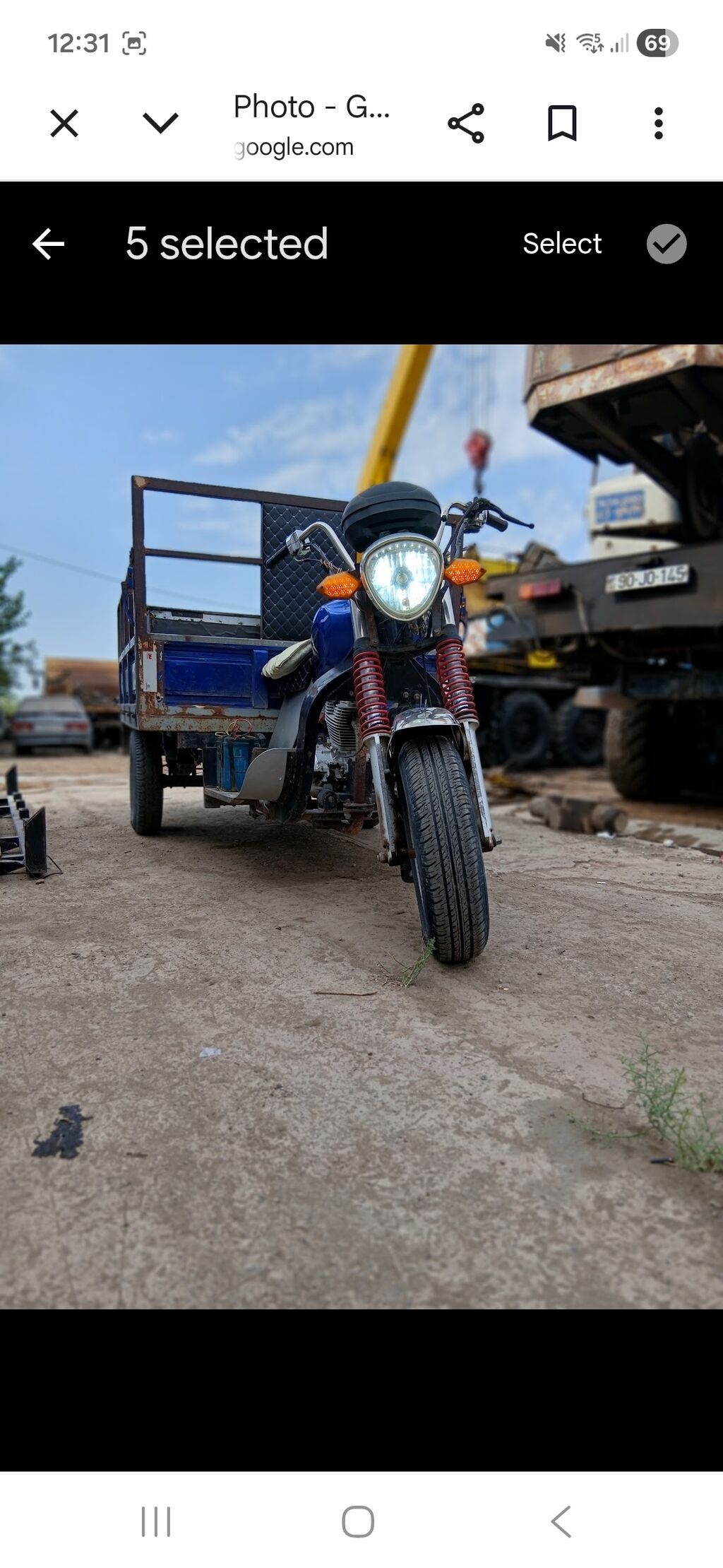 Yükdaşıma üçün üçtəkərli moto-qaraj (trisikl) - Güclü benzin — Motobloklar, Şirvan (4)