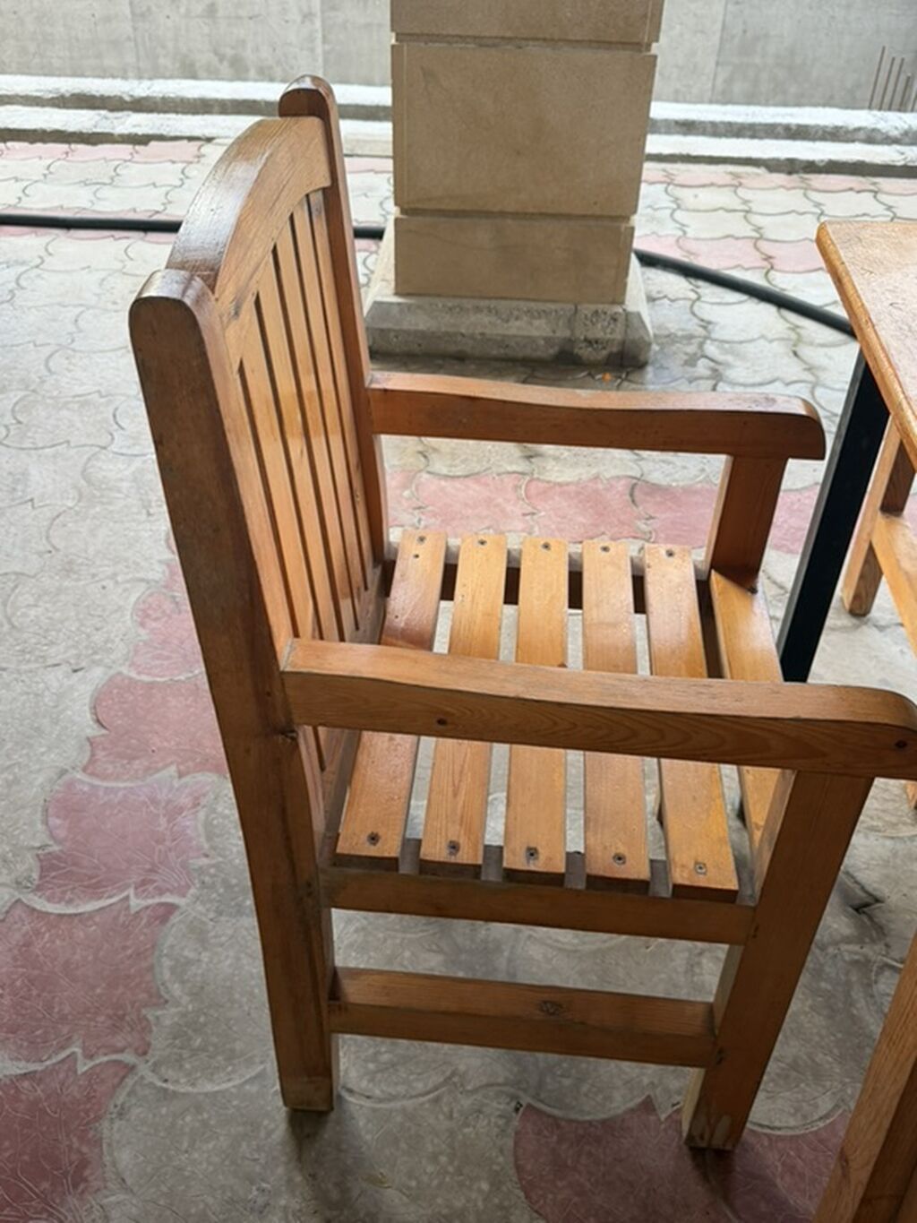İşlənmiş, Dördbucaq masa, 8 stul, Açılmayan, Stullar ilə, Taxta, Azərbaycan — Mebel, Digah (6)