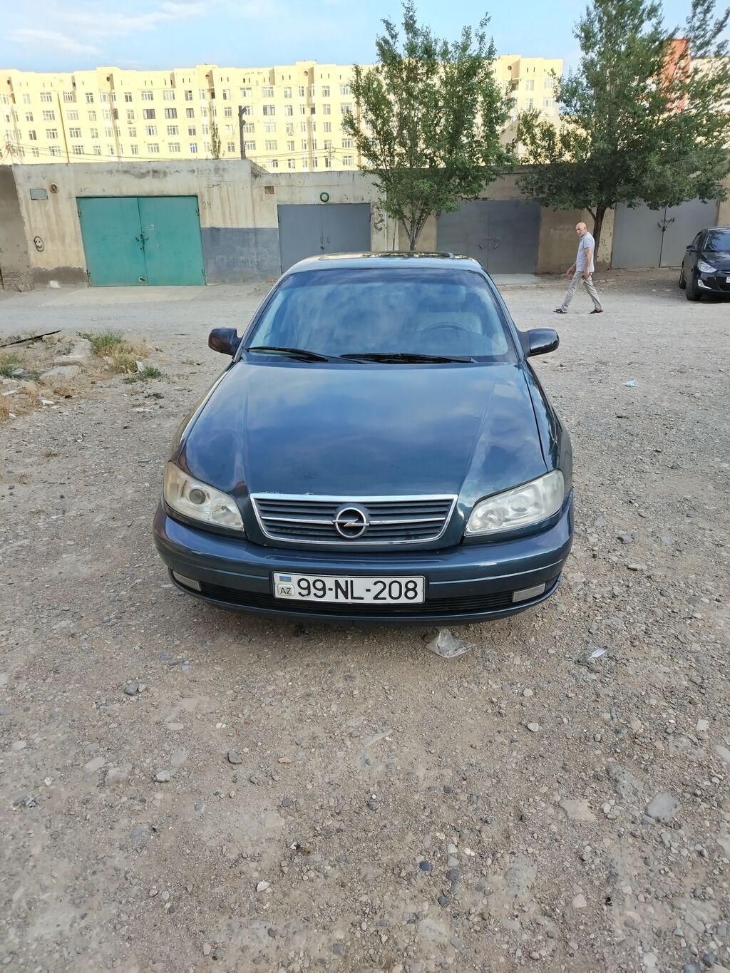 Opel Omega B sedan - Kuzov: 4 qapılı sedan, tünd yaşıl rəng — Avto, Sanqaçal (3)