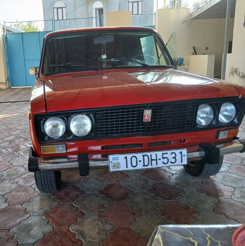 VAZ 2106, qırmızı rəng. Sedan kuzov, klassik dizaynlı ön və arxa — Avto, Biləsuvar (3)