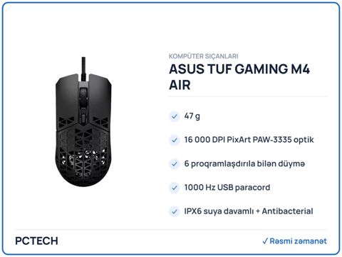 ASUS tuf gamıng M4 aır (90MP02K0-BMUA00) — Bakı