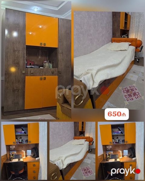 650₼ gənc yataq mebeli 2carpayı 2yazı masası bir dolab Badamdar 1848