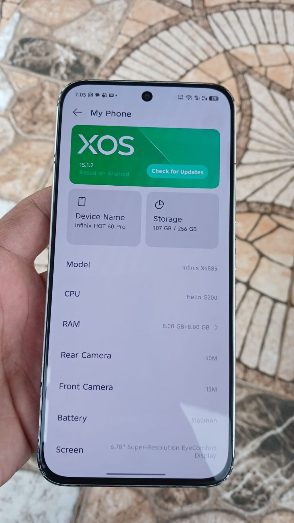 Infinix HOT 60 Pro smartfon, 256 GB, gümüşü — Smartfonlar, Bakı (2)