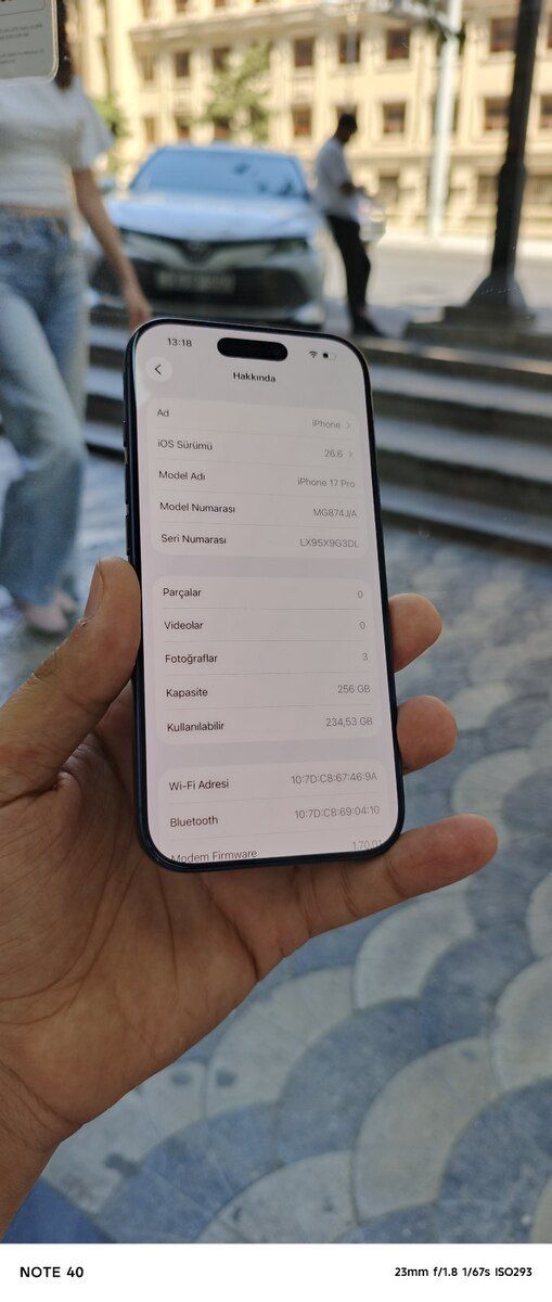 Apple iPhone 17 Pro Deep Blue 256GB/12GB — Smartfonlar, Bakı (8)